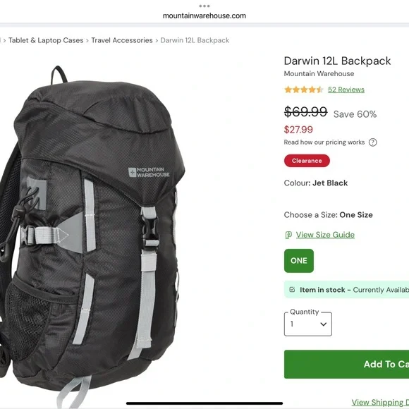 12 L Small Backpack/Daypack - Picture 5 of 7